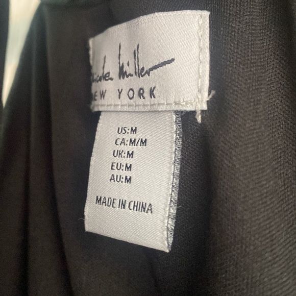 Nicole Miller New York Halter Tie Neck Jumpsuit In Black Women's Medium - Picture 8 of 8